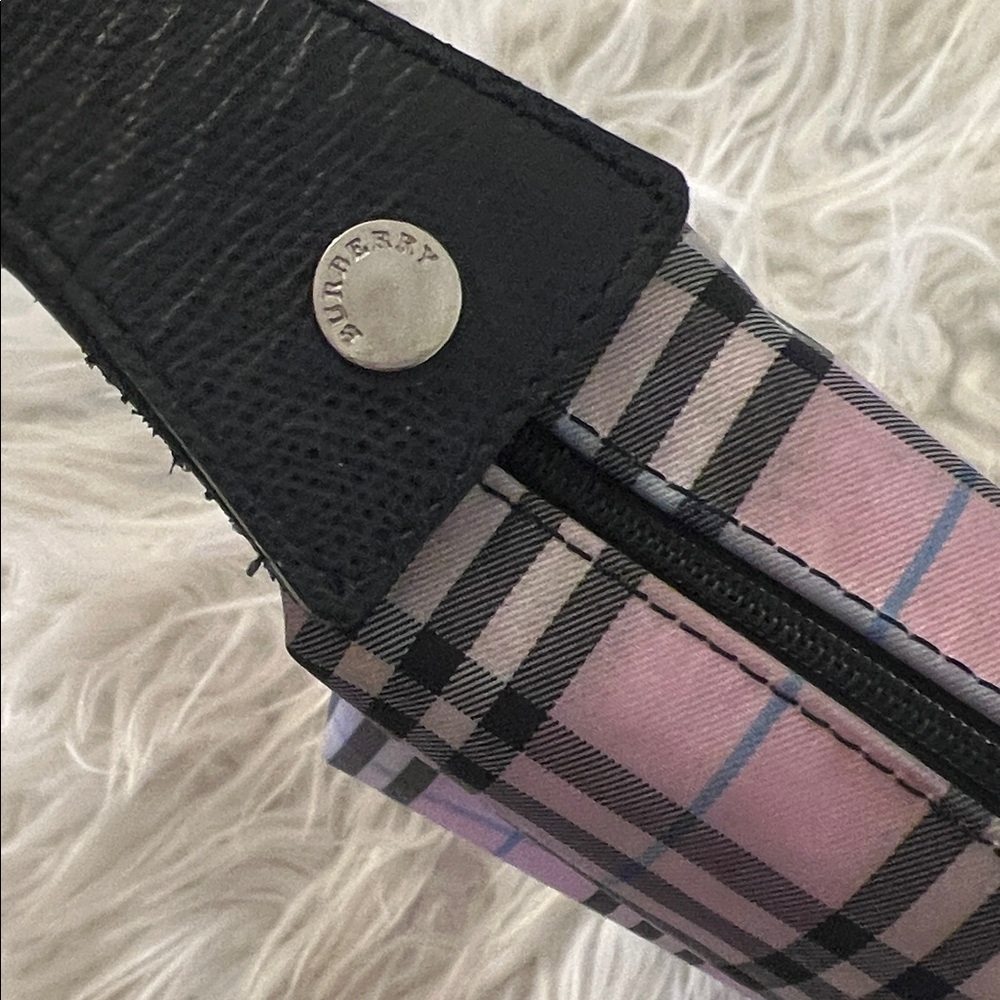 Burberry Pink and Black Plaid Wristlet - Picture 3 of 11